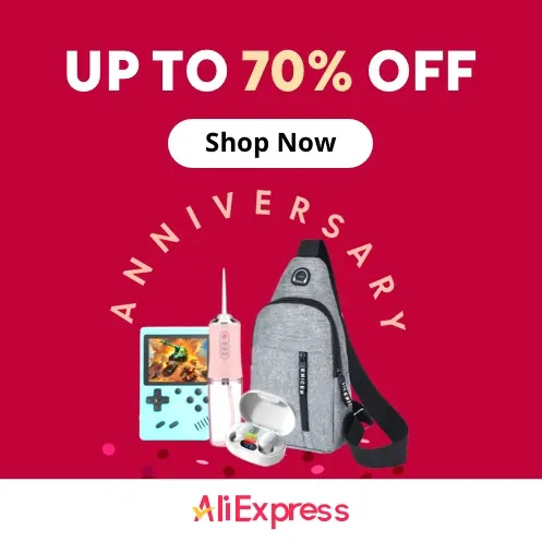 Aliexpress: Get Up to 70% OFF + Up to $80 OFF Extras