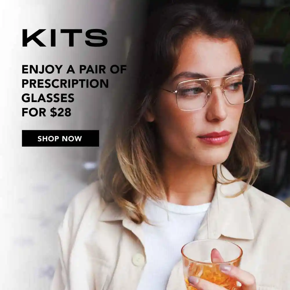 Kits.com：精选眼镜仅需$28