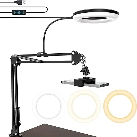 Overhead Camera Mount with Ring Light
