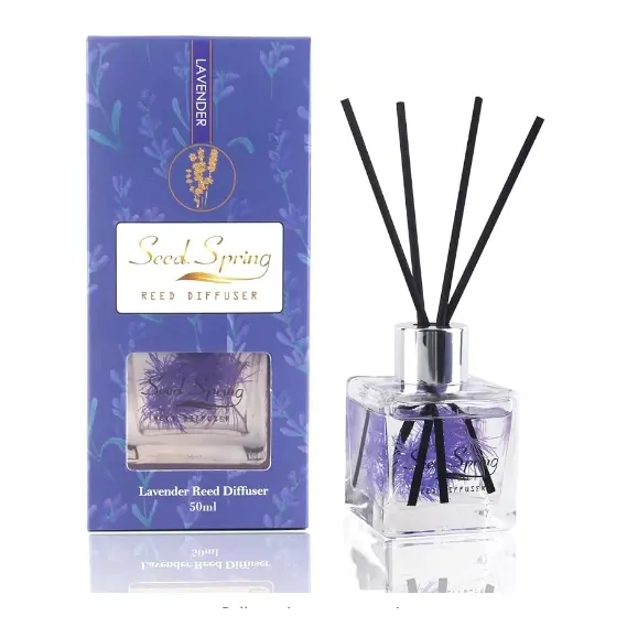 Reed Diffuser Set with Sticks Lavender Aromatherapy Oil