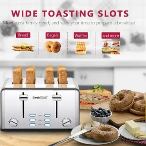 Geek Chef Stainless Steel Toaster