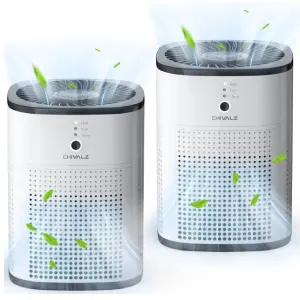 Amazon: Save 48% OFF 2 Pack CHIVALZ Air Purifiers for Bedroom