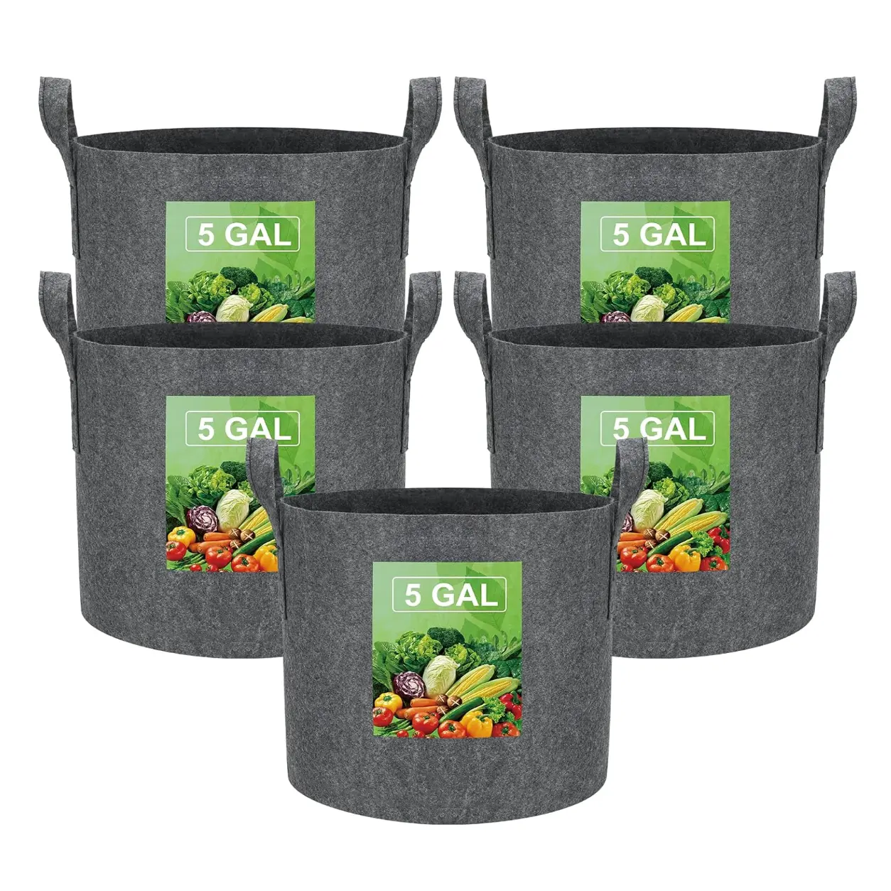 VIEWALL Grow Bags Heavy Duty Fabric Pots