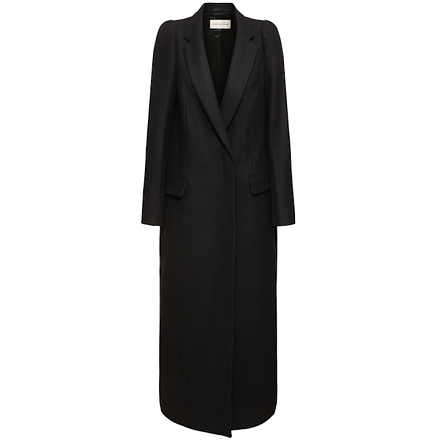 LUISAVIAROMA: Dries Van Noten Ree heavy wool blend long coat