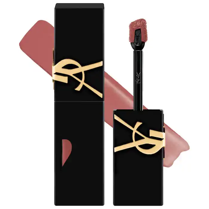 好价！YSL 圣罗兰锁心绒雾黑管唇釉