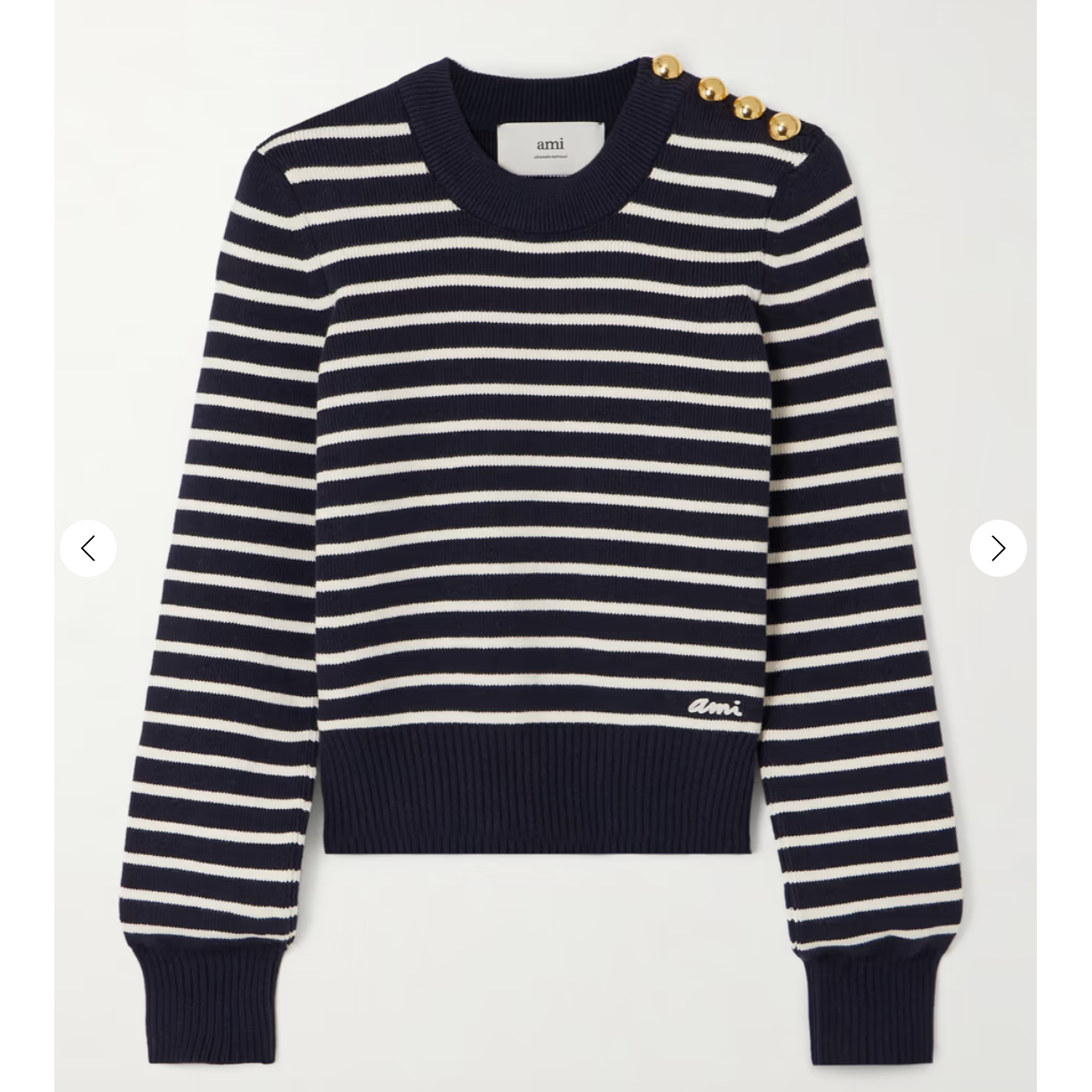 迪丽热巴同款！Ami 条纹针织衫