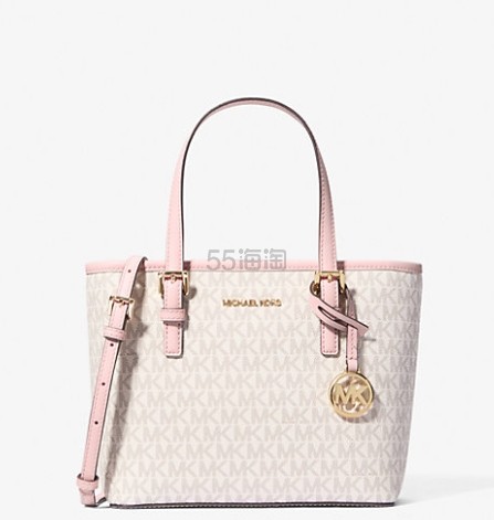 2件额外8折！Michael Kors Jet Set Travel 迷你女士粉色菜篮子包