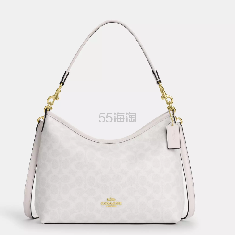 Coach 蔻驰 Laurel 流浪包 白色老花款