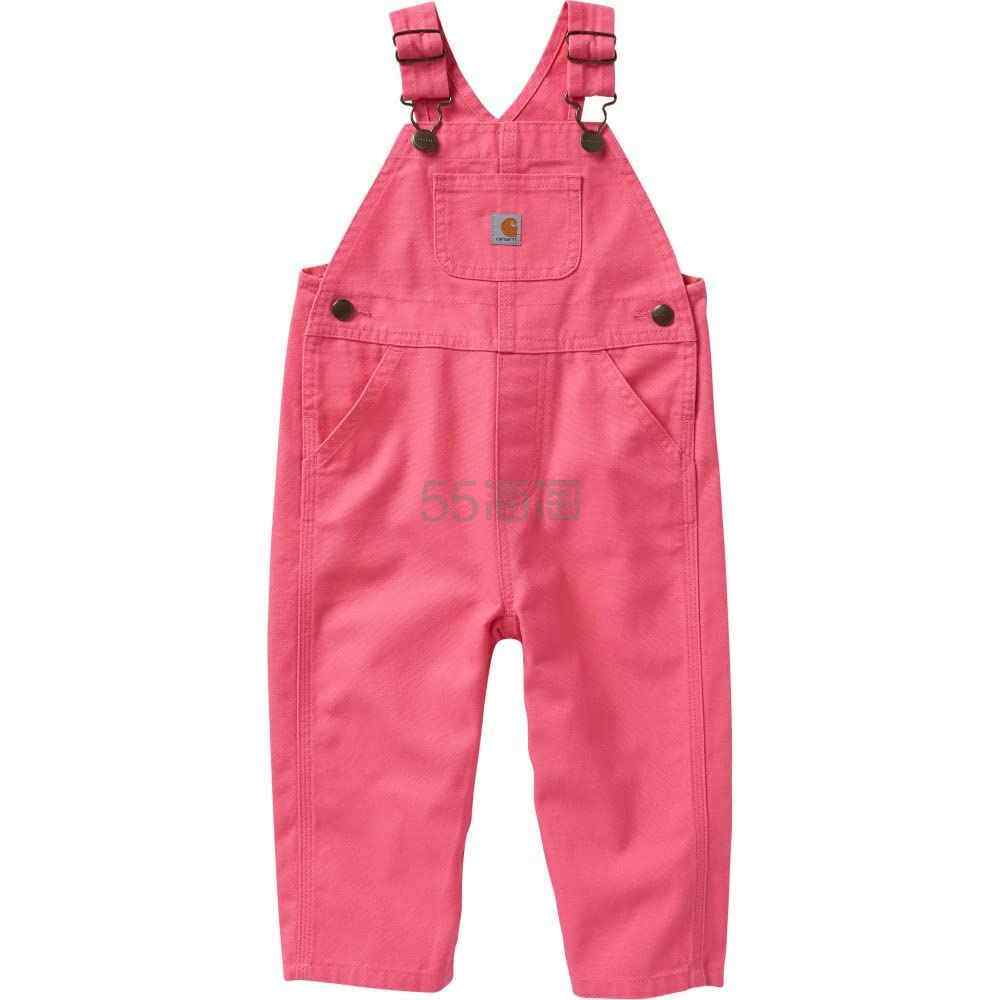 【含税直邮】Carhartt 女童围兜背带裤 Carhartt 粉色柠檬水,2T