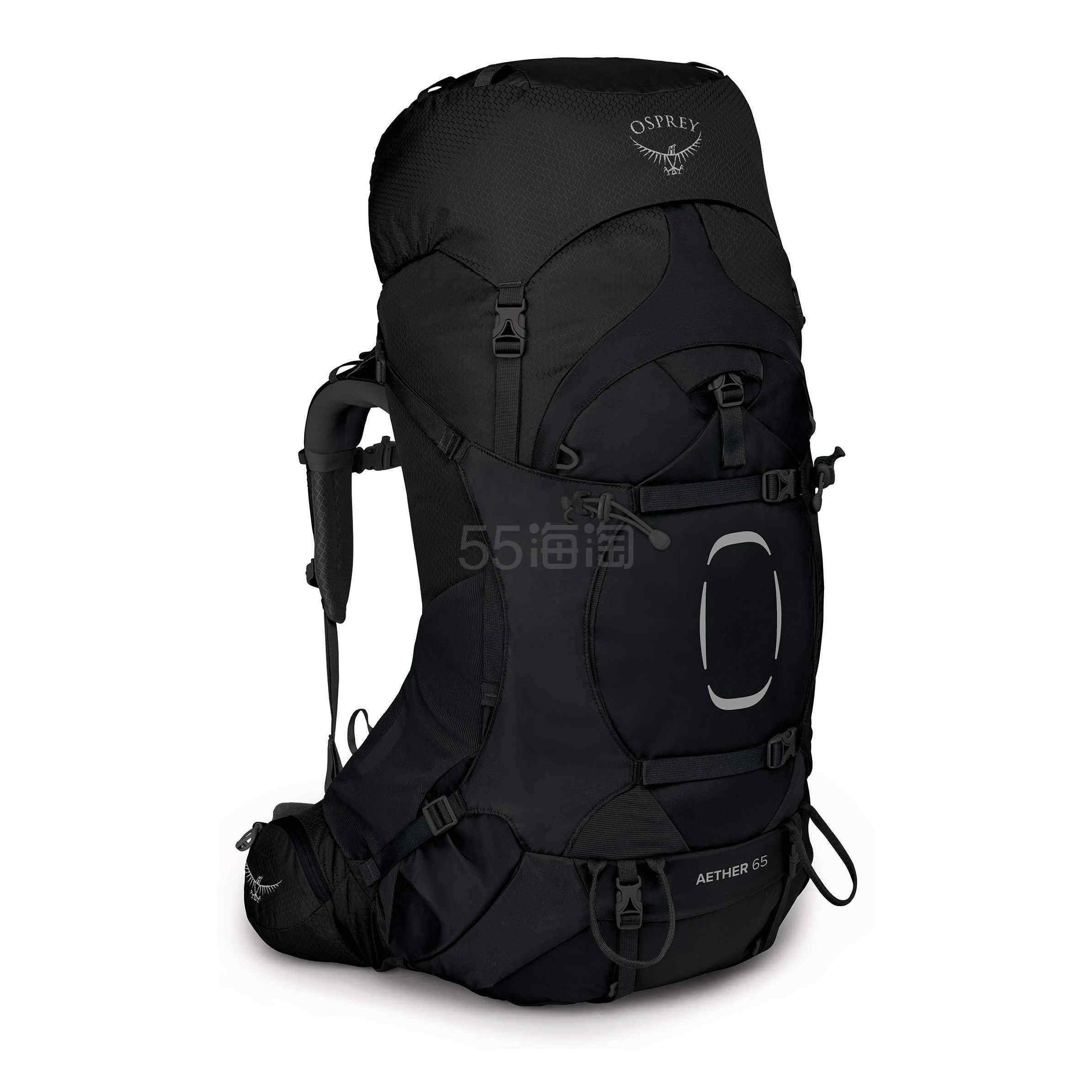 【含税直邮】Osprey Aether 65 男士双肩背包,黑色,L-XL