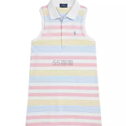 Ralph Lauren 拉夫劳伦大童款条纹无袖Polo裙