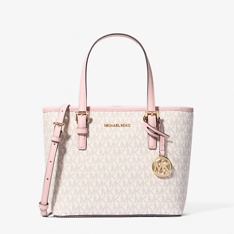 2件8折！Michael Kors Jet Set Travel 迷你女士粉色菜篮子包