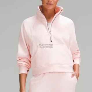 Lululemon Scuba 半拉卫衣 樱花粉