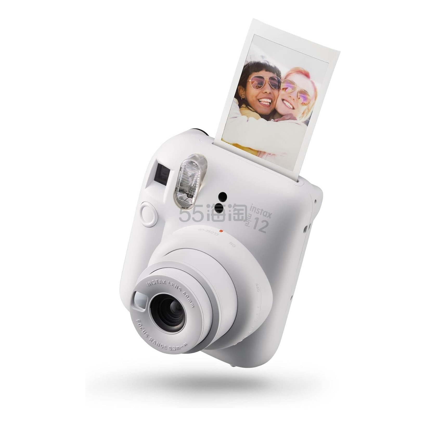 【含税直邮】 instax mini 12 即时胶片相机，内置自拍镜头自动曝光，Clay White
