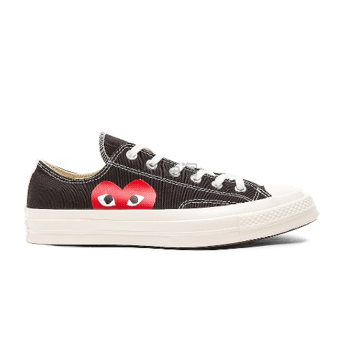 CDG Play x Converse 黑色单红心帆布鞋