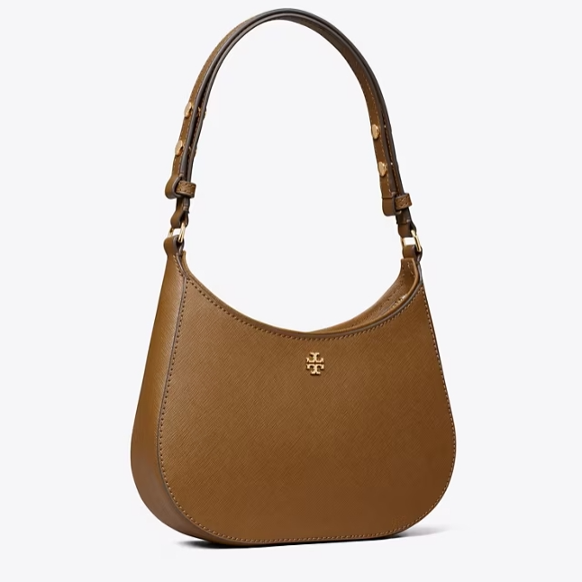 Tory Burch 汤丽柏琦 十字纹牛皮月牙包 2色可选