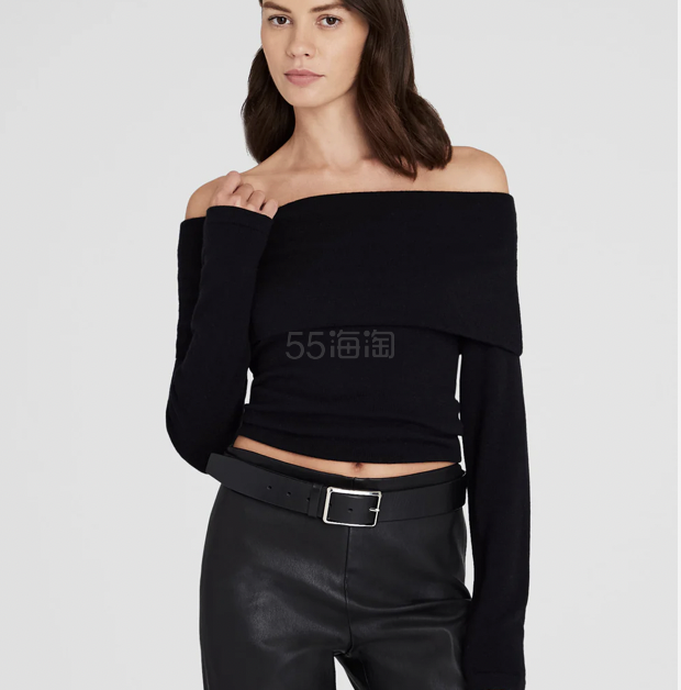 Club Monaco 露肩羊绒上衣