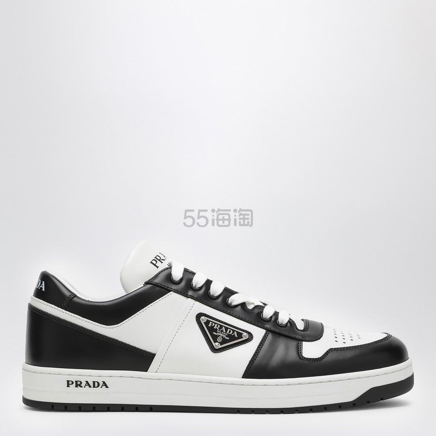 Prada 普拉达黑白拼色运动鞋