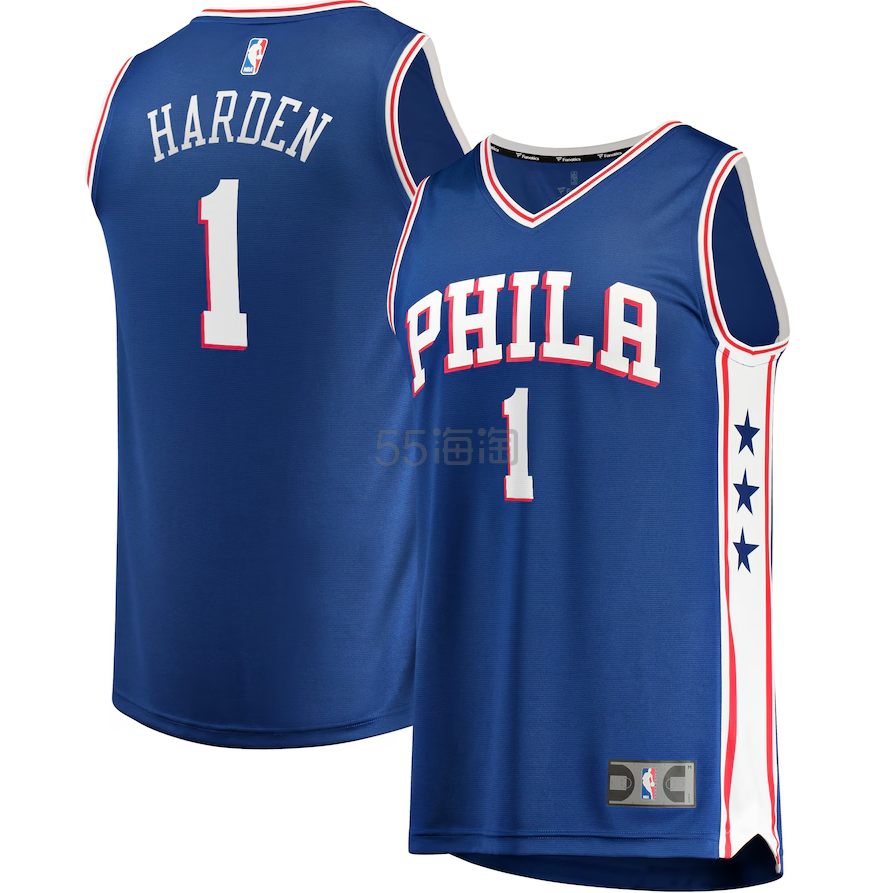 James Harden Philadelphia 76ers Fanatics Fast Break 复刻球衣