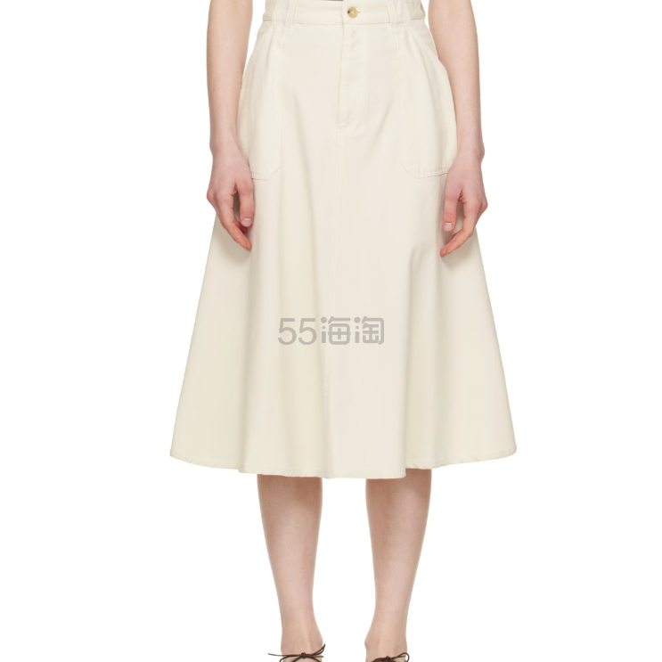 A.P.C. 灰白色 Laurie 半身裙