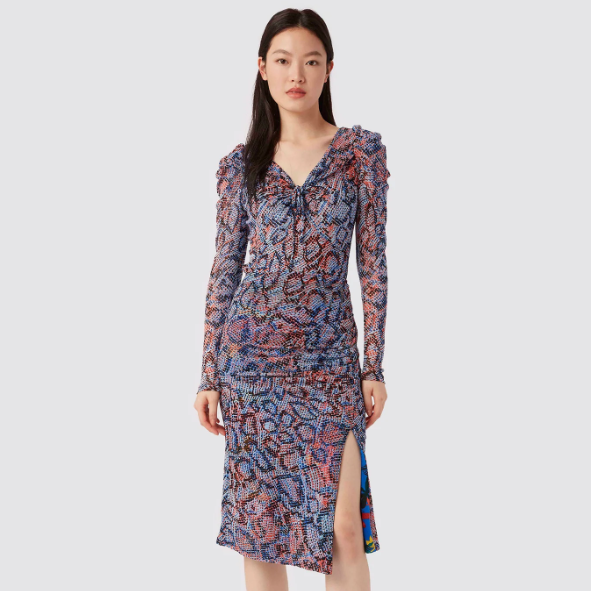 DVF Roland 网纱连衣裙