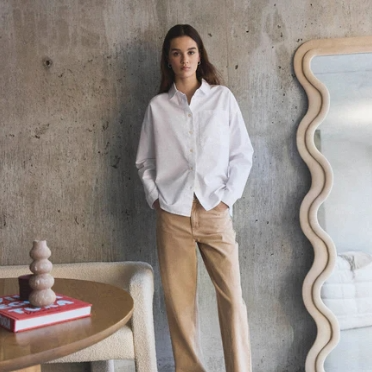 Frank & Oak：活动延长 经典简约穿搭单品 灰色露肩上衣$66