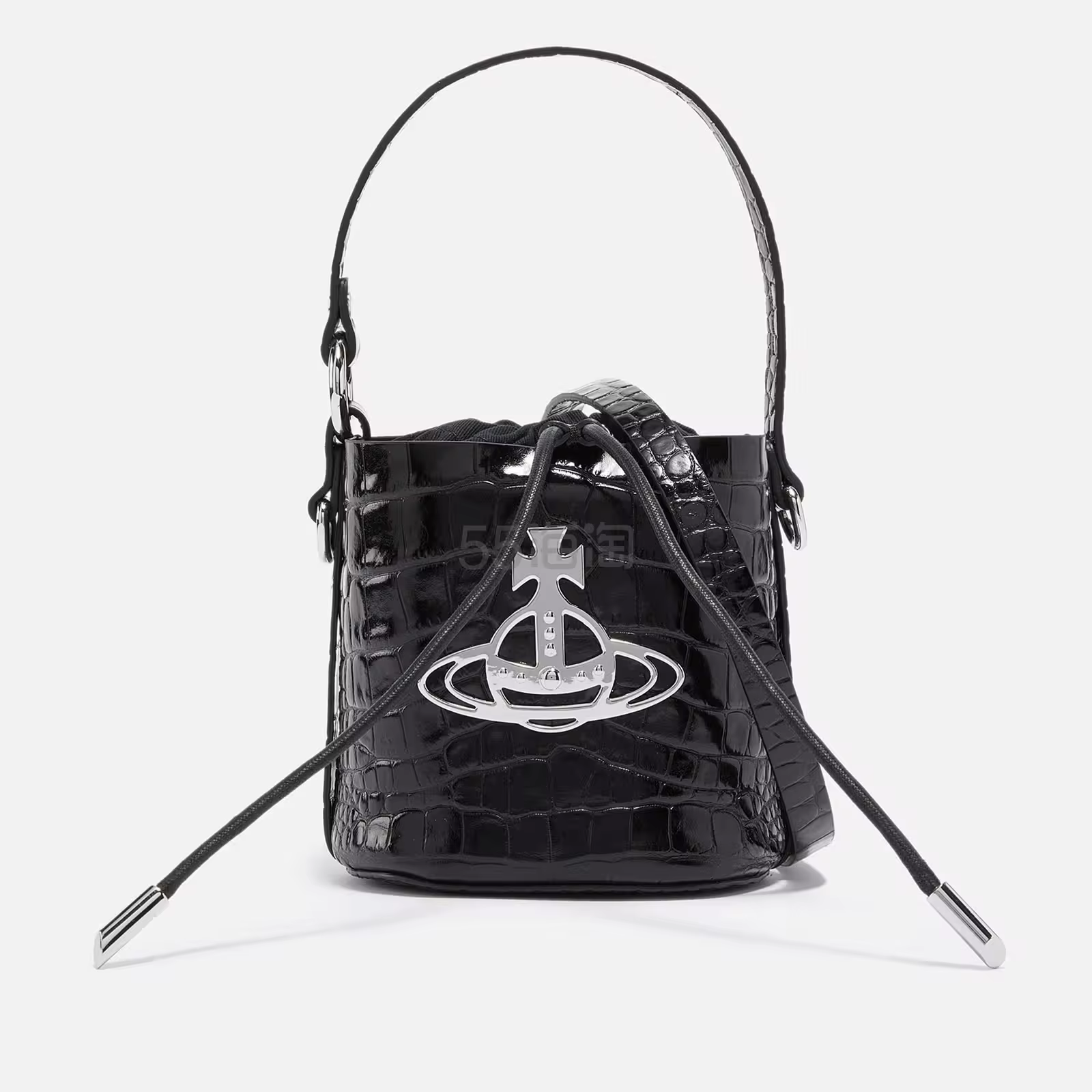 Vivienne Westwood Daisy 抽绳鳄鱼纹皮革包