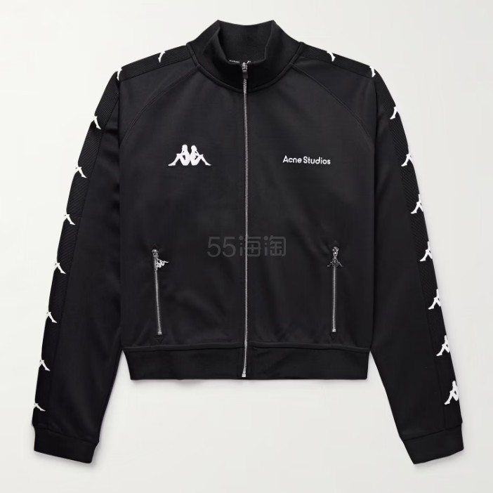 李硕珉同款！ACNE STUDIOS x KAPPA 联名款黑色运动夹克外套