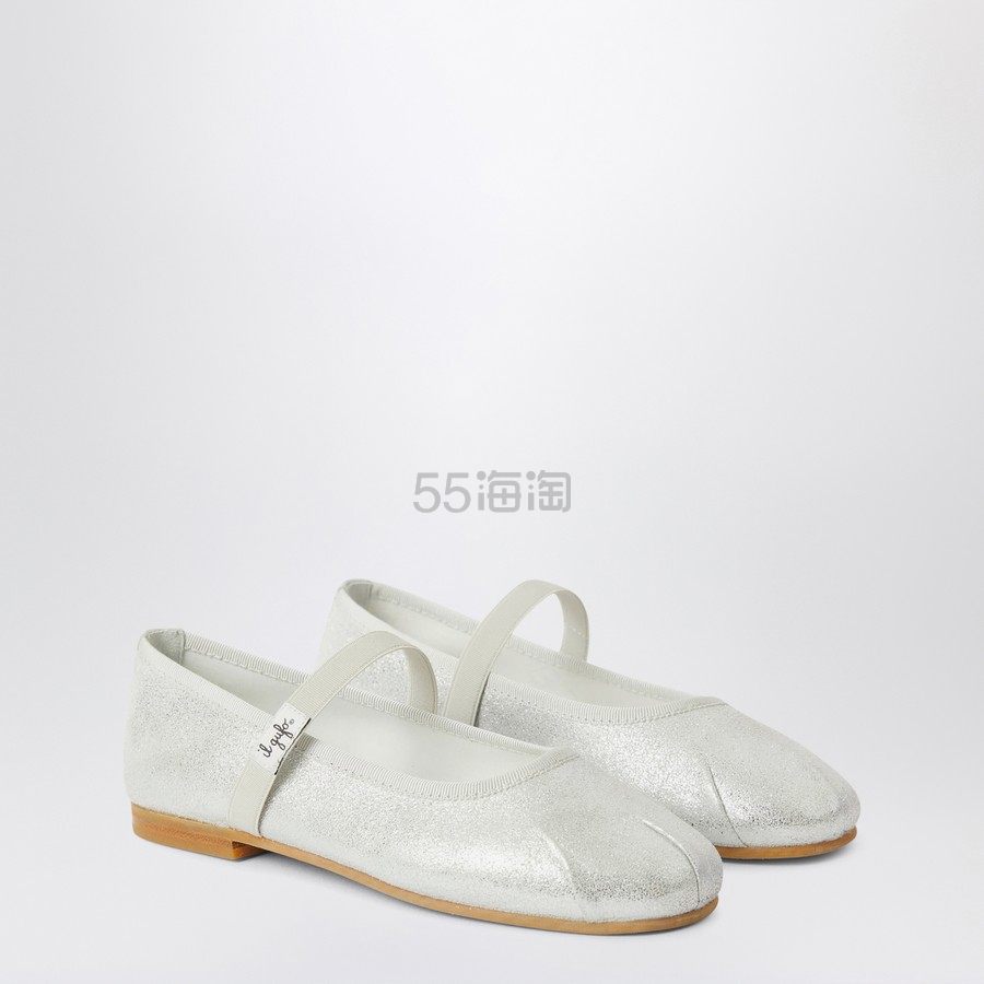 Il Gufo 银色芭蕾平底鞋