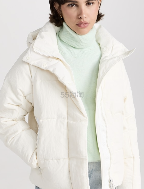 Canada Goose Junction Cropped 白色羽绒服