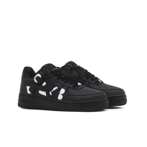NIKE X CDG 川久保玲联名款黑色 Air Force 1 运动鞋