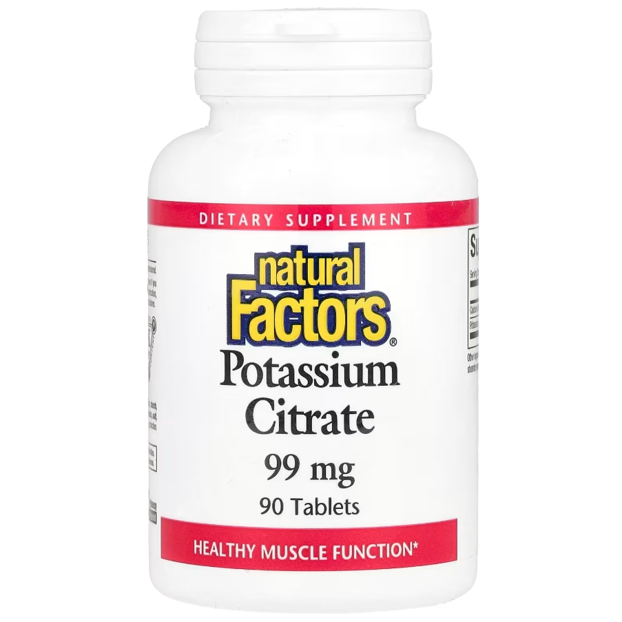 满额7.2折！Natural Factors, 柠檬酸钾，99 毫克，90 片