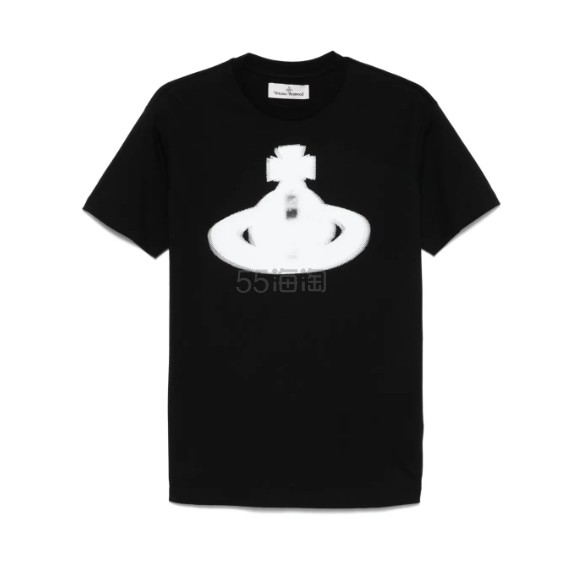 Vivienne Westwood 西太后 Orb 土星徽标黑色T恤