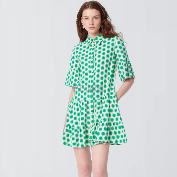 DVF Beata 波点衬衫裙