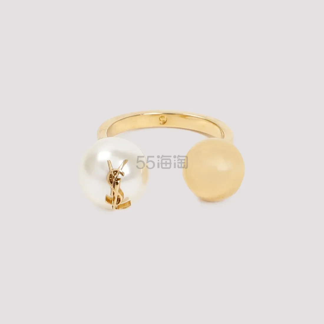 Saint Lauren 圣罗兰戒指 珍珠带徽标