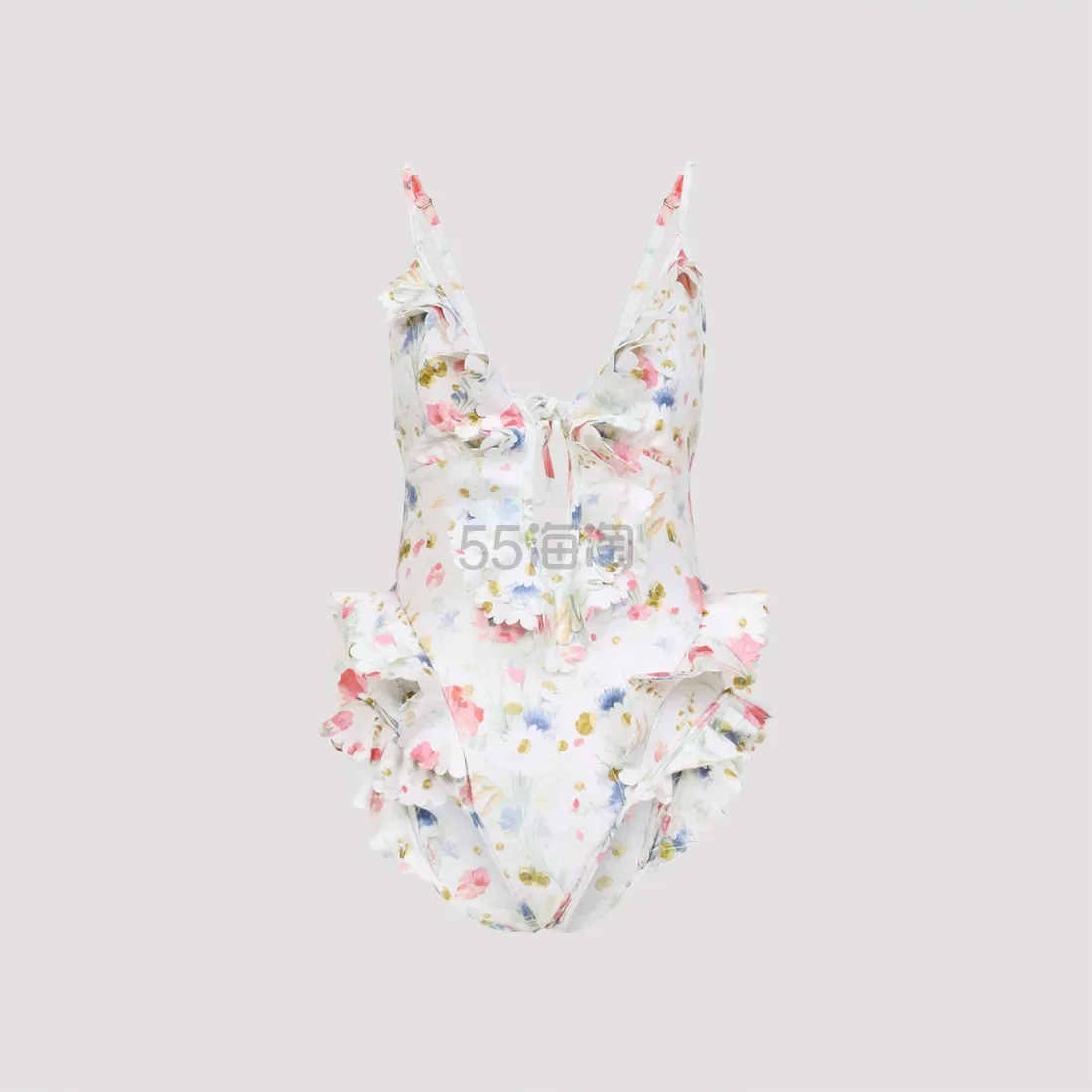 Zimmermann Lucky Waterfall 荷叶边连体泳衣