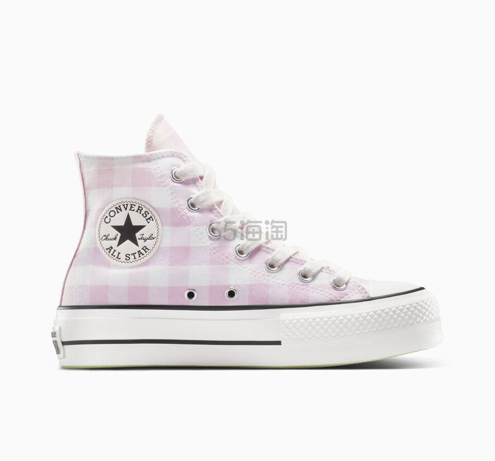 Converse 匡威 Chuck Taylor All Star 粉色格纹帆布鞋