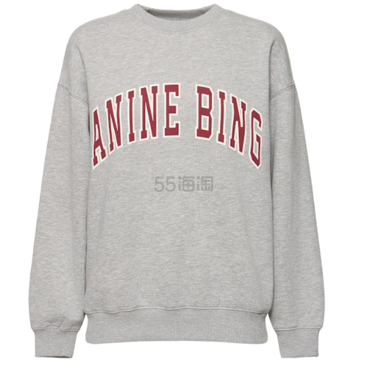 ANINE BING Spencer logo 混棉卫衣