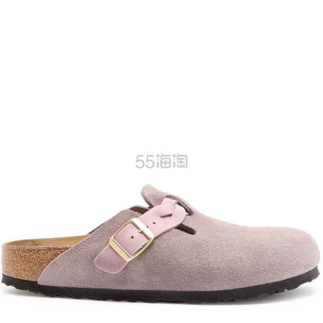 BIRKENSTOCK 勃肯 Boston 双色绒面革拖鞋