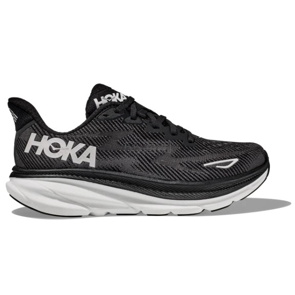 HOKA Clifton 9 黑色运动鞋
