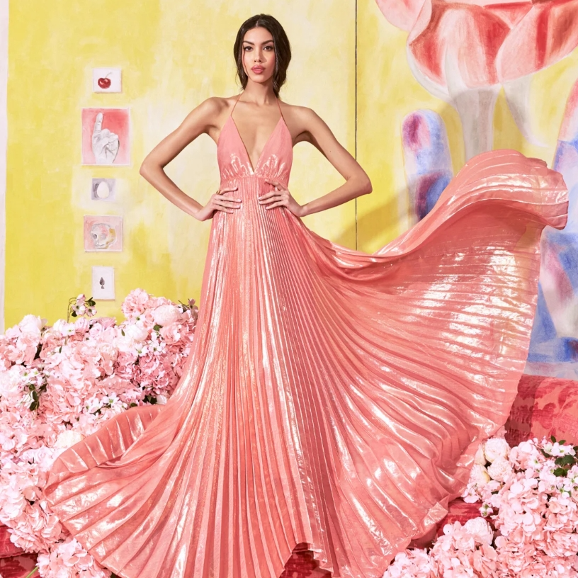 Alice and Olivia：美衣春季上新！度假出片利器 碎花吊带裙$495