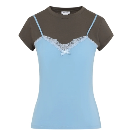 程潇同款！Acne Studios 假两件T恤