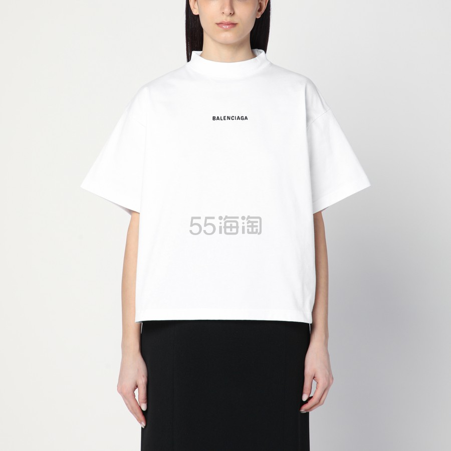 Balenciaga 巴黎世家白色短款T恤
