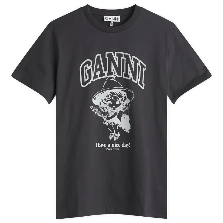 GANNI 女巫印花T恤