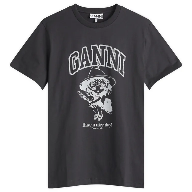 GANNI 女巫印花T恤