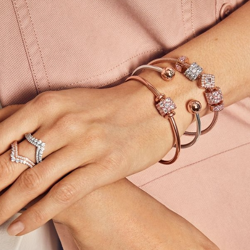 Rue La La：PANDORA 潘多拉饰品热卖 锆石耳钉$37