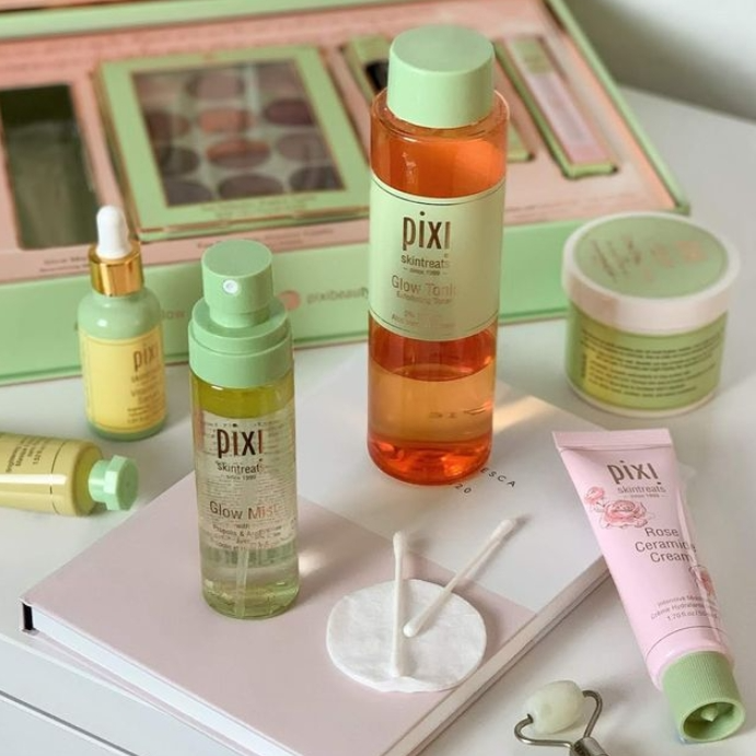 Pixi Beauty：全场护肤热卖 胶原蛋白爽肤水、玫瑰滋养洁面乳