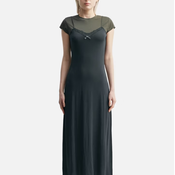 降价！Acne Studios 假两件吊带裙