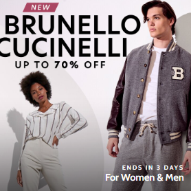 Gilt：Brunello Cucinelli 品牌促销！低调奢华 男女款皆有
