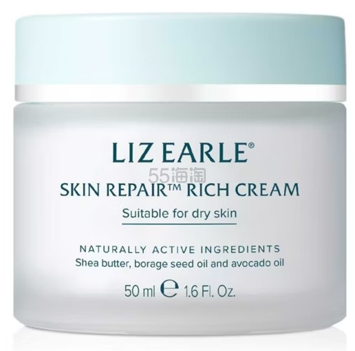 买3免1+送£64护肤套装 ！Liz Earle 修护面霜 50ml